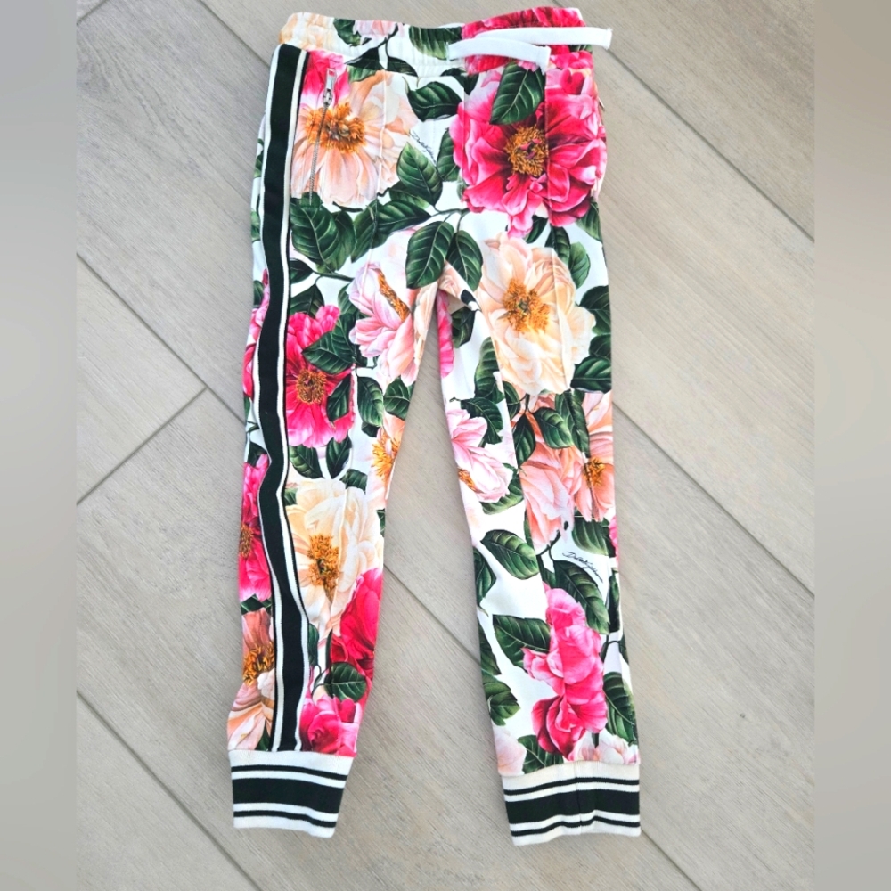 Floral Kids Bottoms Iconic Dolce & Gabbana Print Size 6 Girls